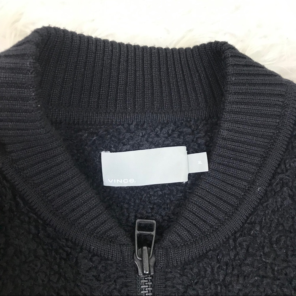 NEW Vince fuzzy wool blend bomber jacket - Picture 6 of 8
